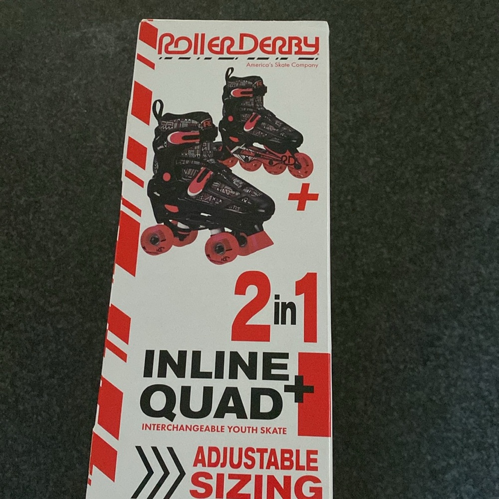 NIB Boys Roller derby 2-1 in line or roller skates size 3-6. - Picture 3 of 4
